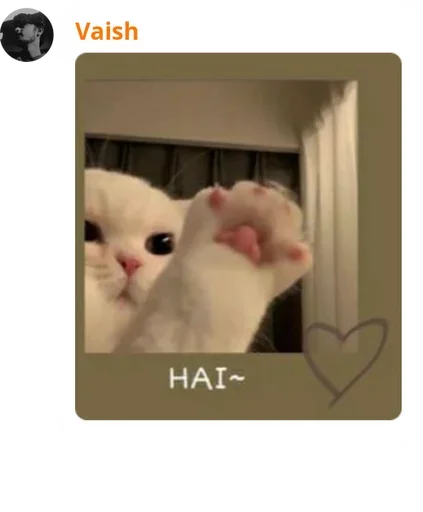👋 Sticker from Cat pussy cat