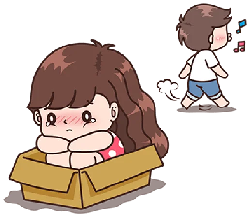 😢 Sticker #1 from Boobib lovely couple 5 (Indo) @waesticker