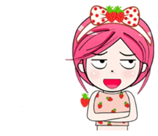 😏 Sticker #10 from strawberry lady