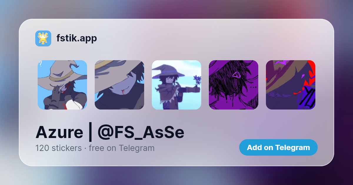 Azure | @FS_AsSe - 120 Telegram stickers