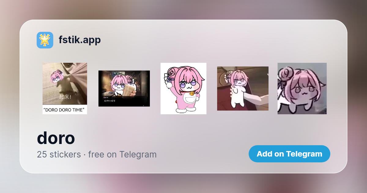 doro - 25 Telegram stickers